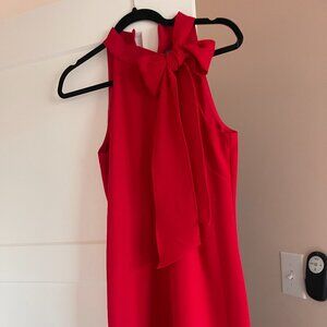 Vince Camuto Crepe Bow Halterneck Shift Dress
